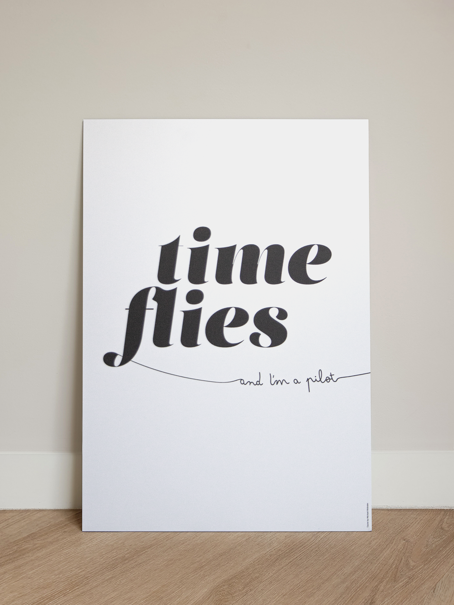 Time flies – zwart