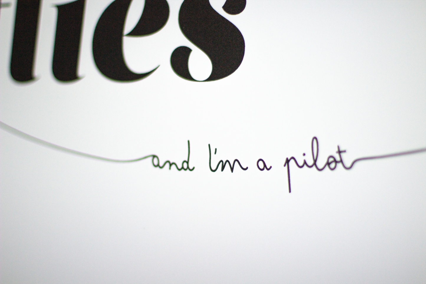 Time flies – zwart