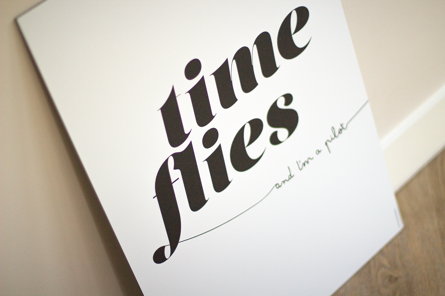 Time flies – zwart