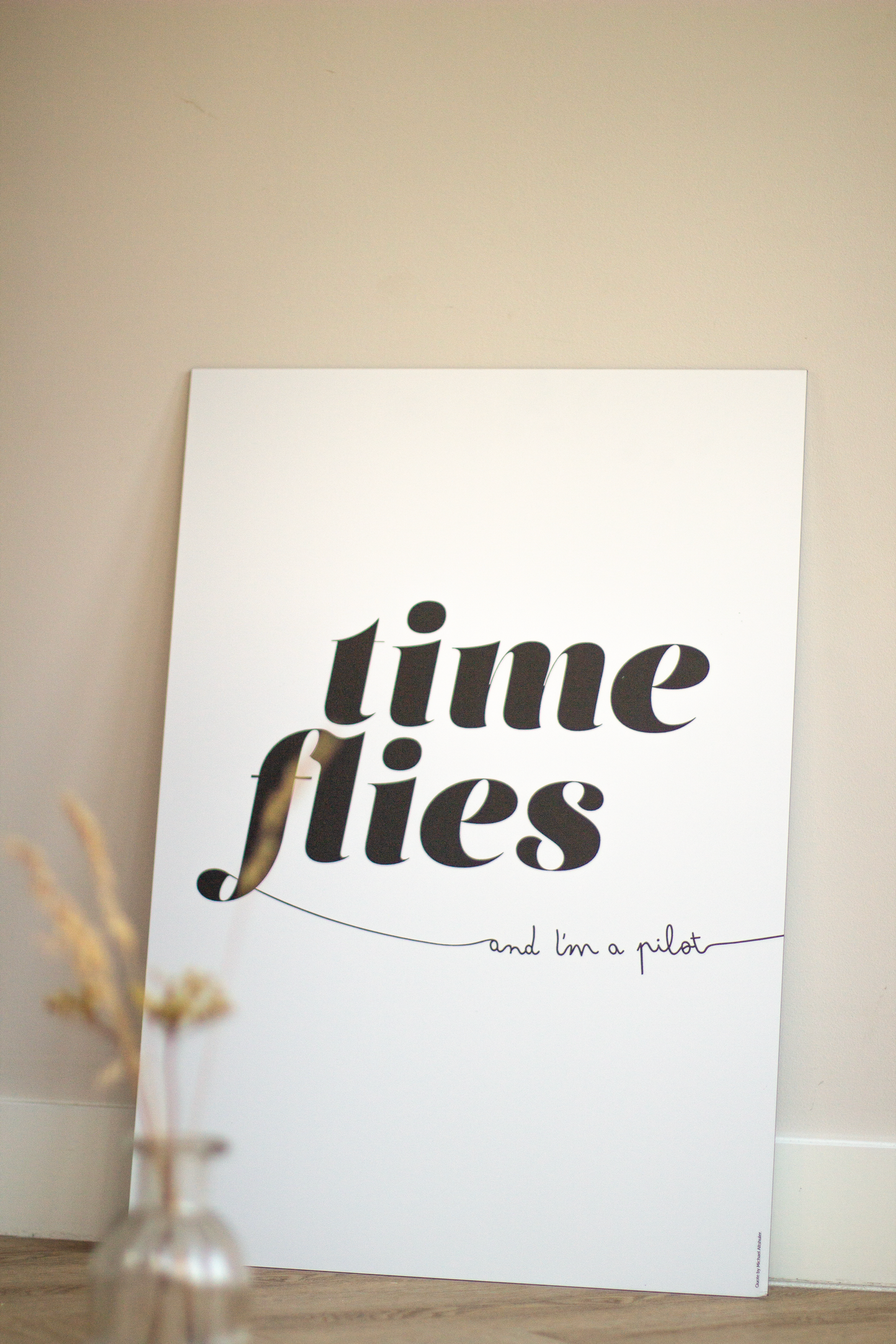 Time flies – zwart