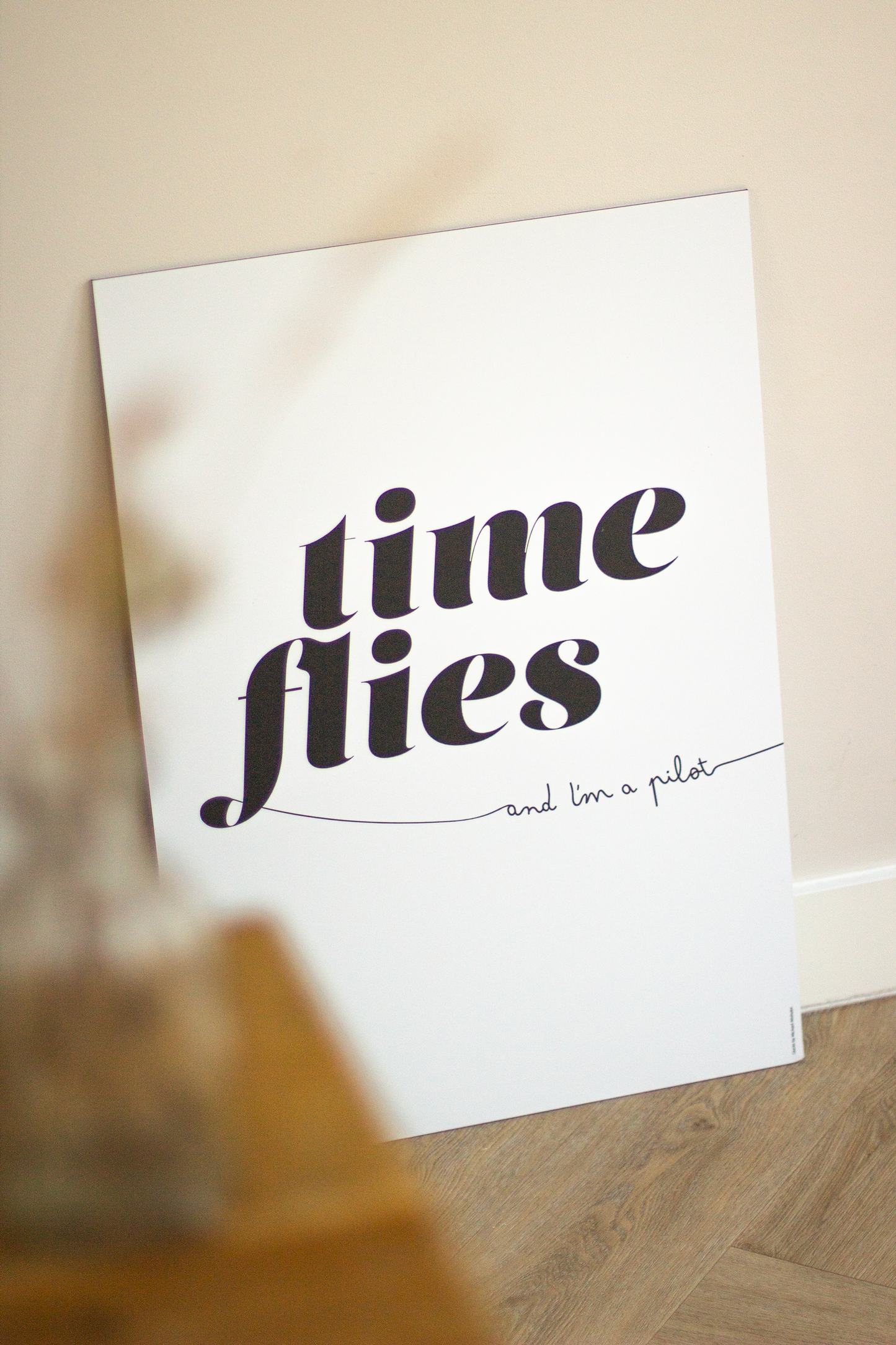 Time flies – zwart