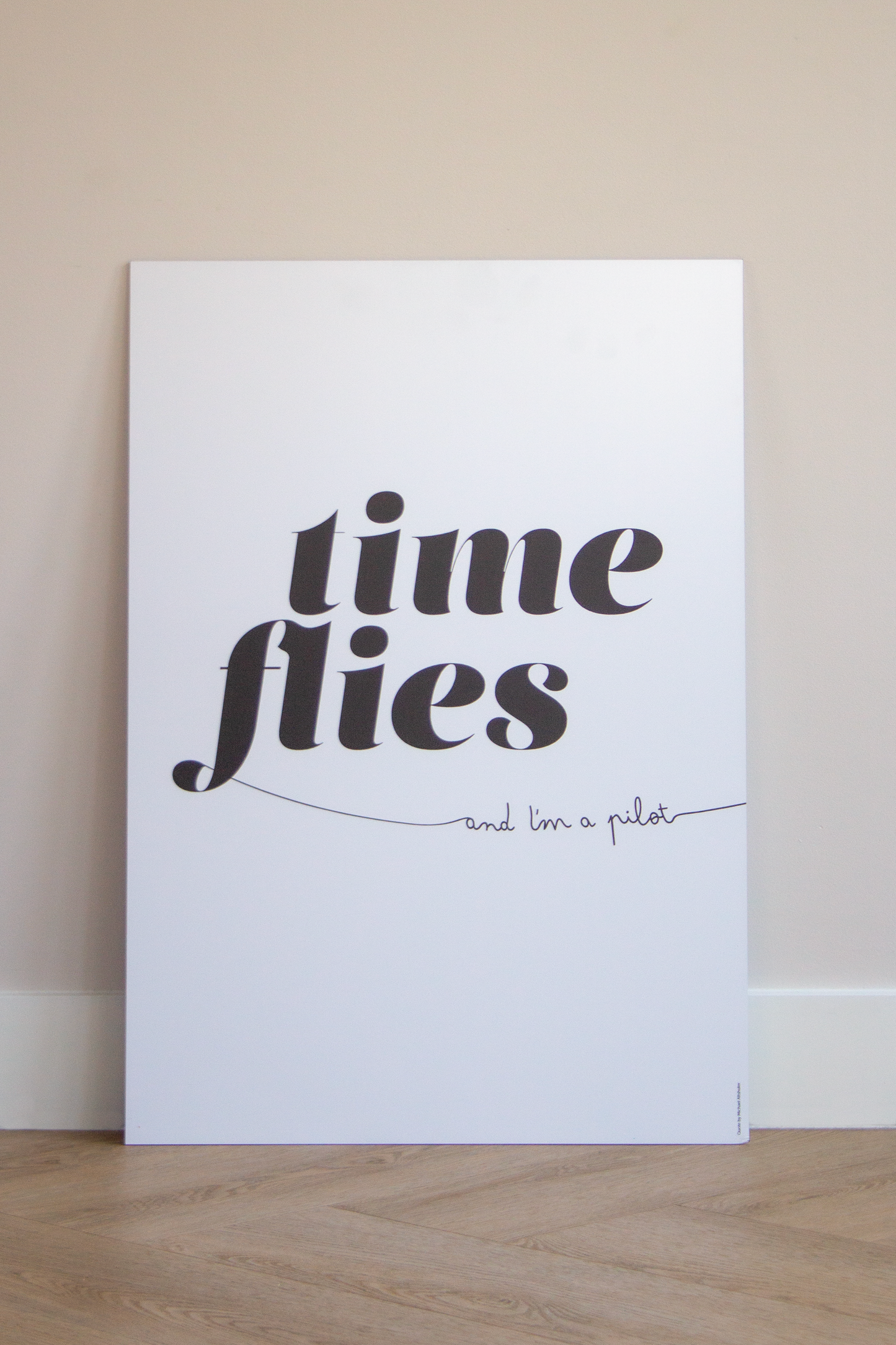 Time flies – zwart